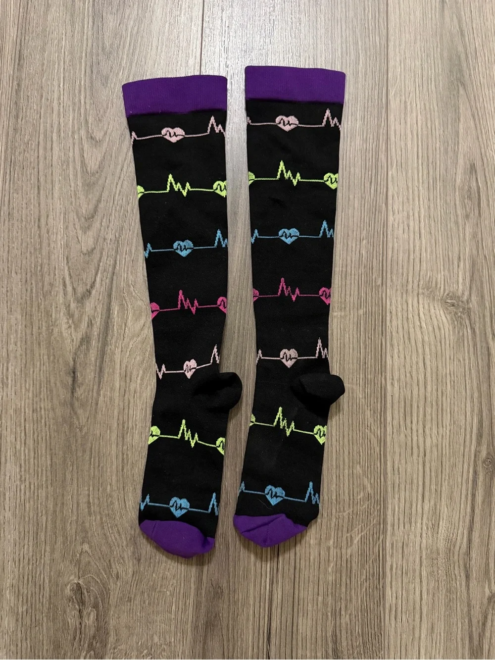 Black Knee-High Compression Socks